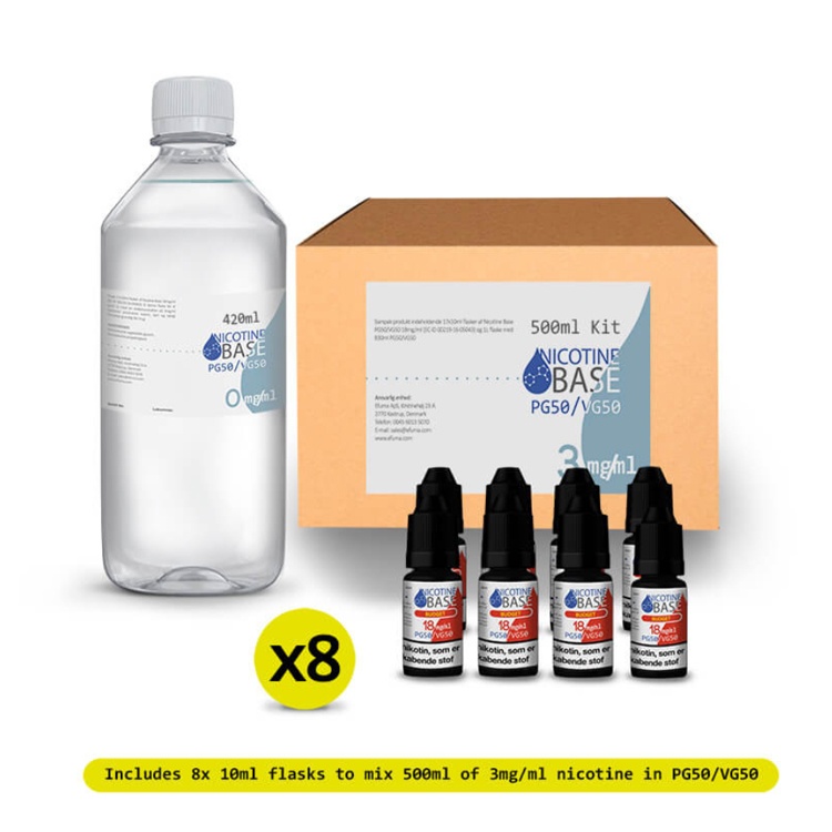 Nikotin Base Kit 50PG-50VG 500 ml